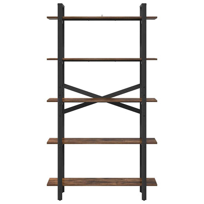 vidaXL Bücherregal Geräucherte Eiche 100 x 33,5 x 178 cm Holzwerkstoff