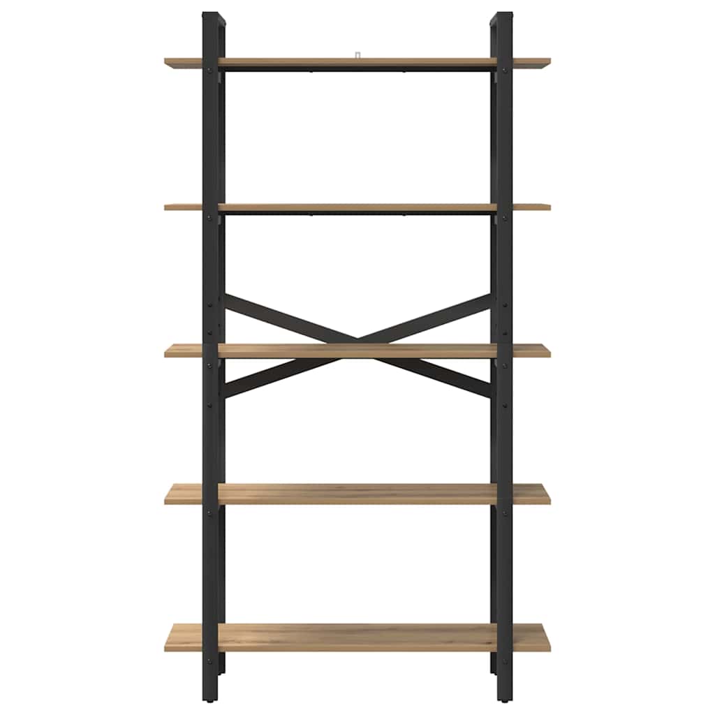 vidaXL Bücherregal Artisan-Eiche 100 x 33,5 x 178 cm Holzwerkstoff