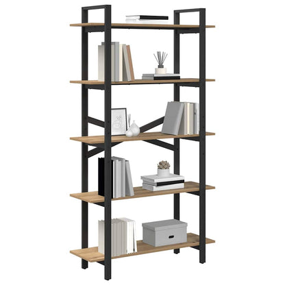 vidaXL Bücherregal Artisan-Eiche 100 x 33,5 x 178 cm Holzwerkstoff