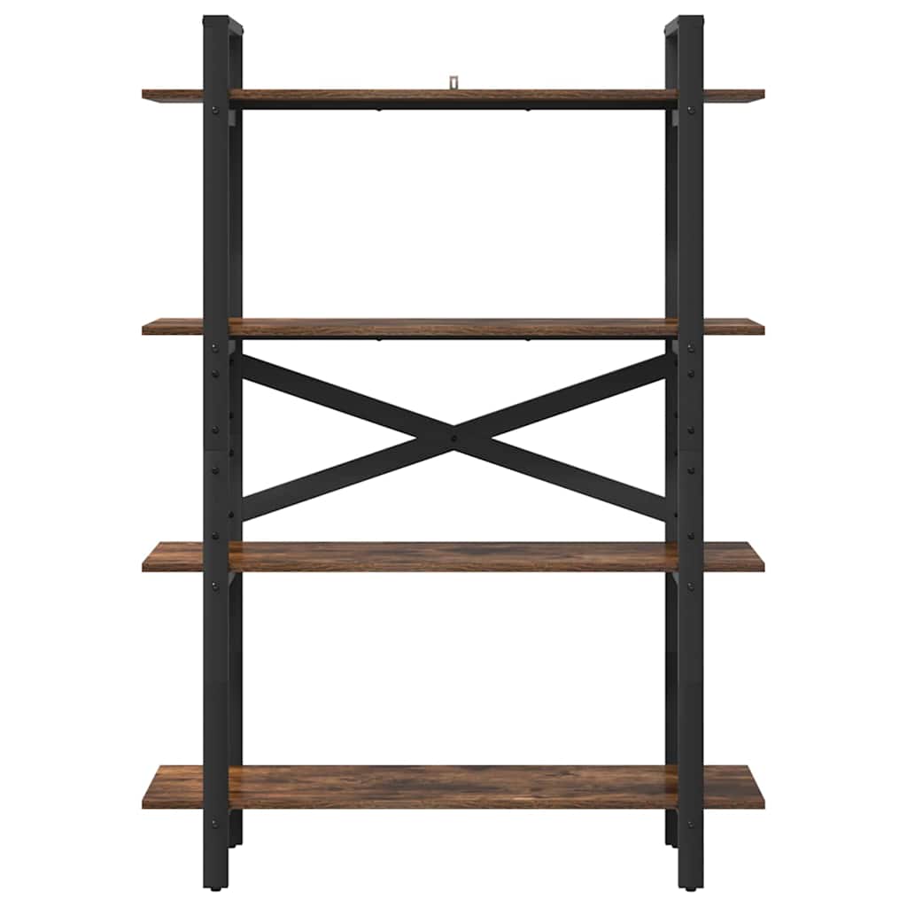 vidaXL Bücherregal Geräucherte Eiche 100 x 33,5 x 140 cm Holzwerkstoff