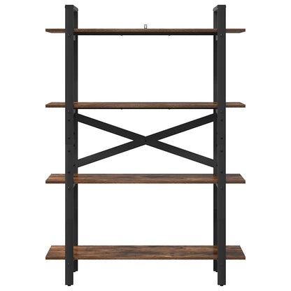 vidaXL Bücherregal Geräucherte Eiche 100 x 33,5 x 140 cm Holzwerkstoff