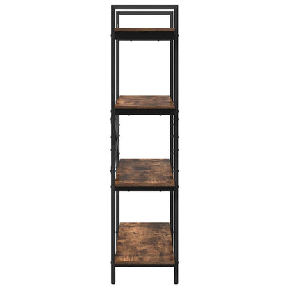 vidaXL Bücherregal Geräucherte Eiche 100 x 33,5 x 140 cm Holzwerkstoff