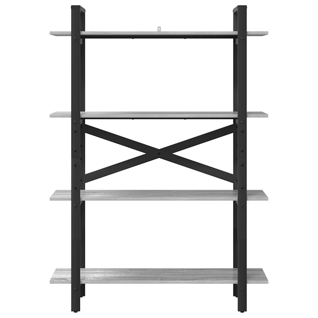 Bücherregal Graues Sonoma 100 x 33,5 x 140 cm Holzwerkstoff