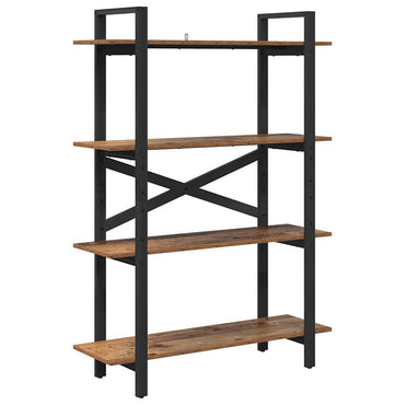vidaXL Bücherregal Altholz 100 x 33,5 x 140 cm Holzwerkstoff