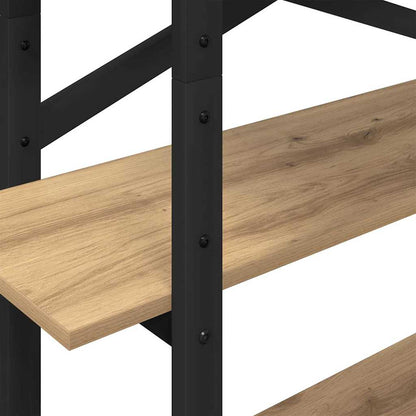 vidaXL Bücherregal Artisan-Eiche 100 x 33,5 x 140 cm Holzwerkstoff