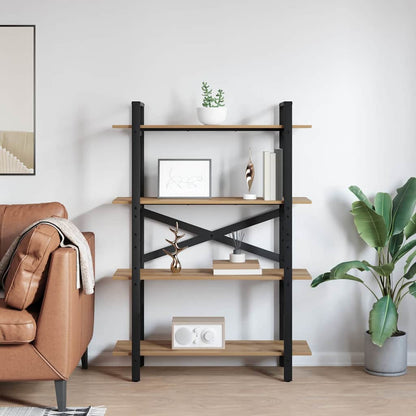 vidaXL Bücherregal Artisan-Eiche 100 x 33,5 x 140 cm Holzwerkstoff