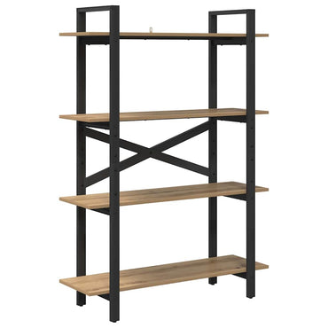 vidaXL Bücherregal Artisan-Eiche 100 x 33,5 x 140 cm Holzwerkstoff