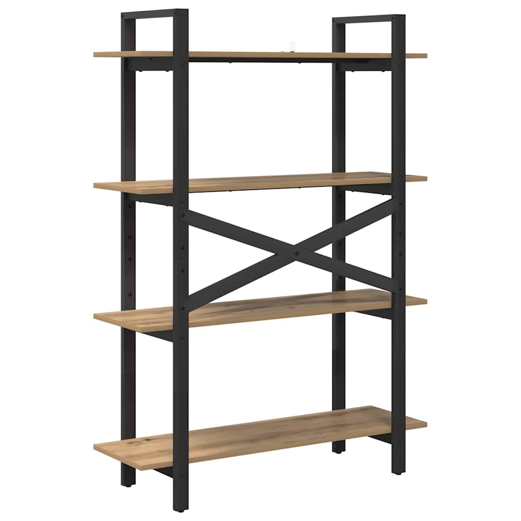 vidaXL Bücherregal Artisan-Eiche 100 x 33,5 x 140 cm Holzwerkstoff