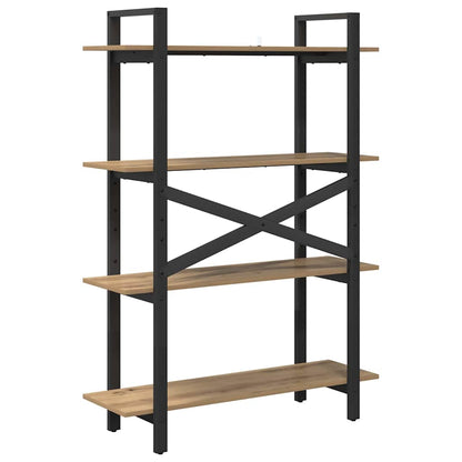 vidaXL Bücherregal Artisan-Eiche 100 x 33,5 x 140 cm Holzwerkstoff
