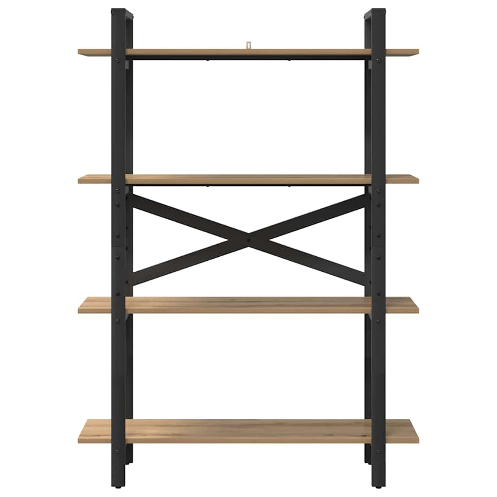 vidaXL Bücherregal Artisan-Eiche 100 x 33,5 x 140 cm Holzwerkstoff