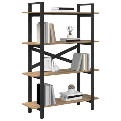 vidaXL Bücherregal Artisan-Eiche 100 x 33,5 x 140 cm Holzwerkstoff
