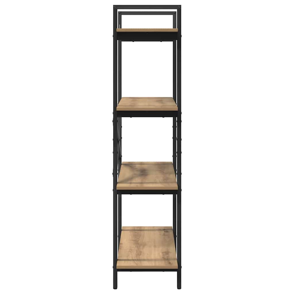 vidaXL Bücherregal Artisan-Eiche 100 x 33,5 x 140 cm Holzwerkstoff