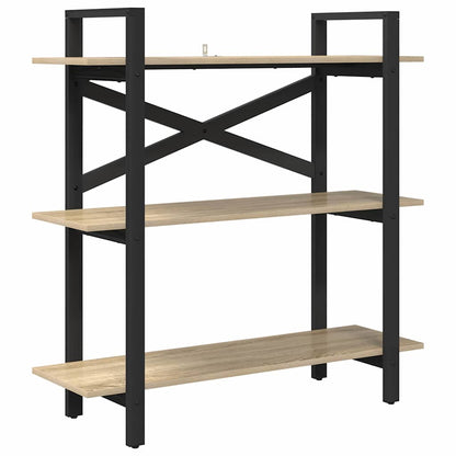 vidaXL Bücherregal Sonoma-Eiche 100 x 33,5 x 102 cm Holzwerkstoff