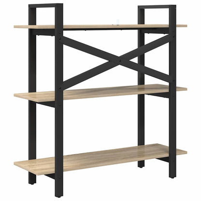 vidaXL Bücherregal Sonoma-Eiche 100 x 33,5 x 102 cm Holzwerkstoff