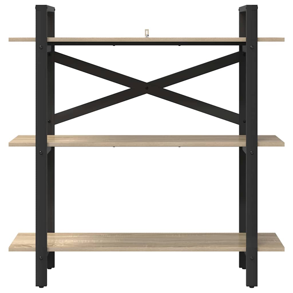 vidaXL Bücherregal Sonoma-Eiche 100 x 33,5 x 102 cm Holzwerkstoff