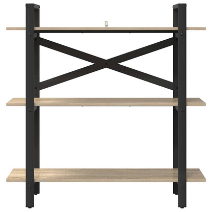 vidaXL Bücherregal Sonoma-Eiche 100 x 33,5 x 102 cm Holzwerkstoff