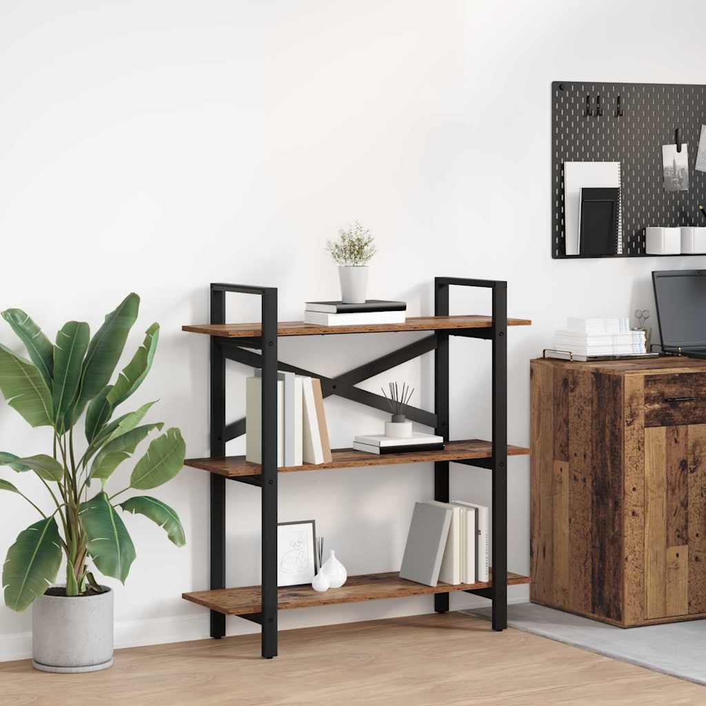 vidaXL Bücherregal Altholz 100 x 33,5 x 102 cm Holzwerkstoff