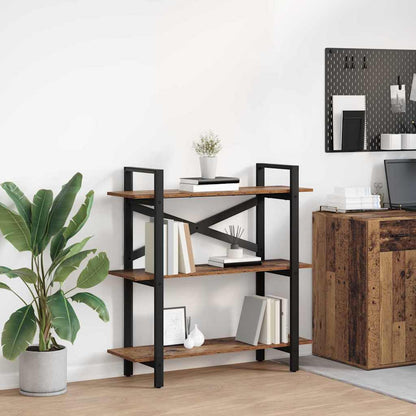 vidaXL Bücherregal Altholz 100 x 33,5 x 102 cm Holzwerkstoff