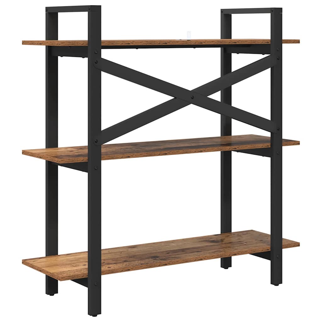 vidaXL Bücherregal Altholz 100 x 33,5 x 102 cm Holzwerkstoff