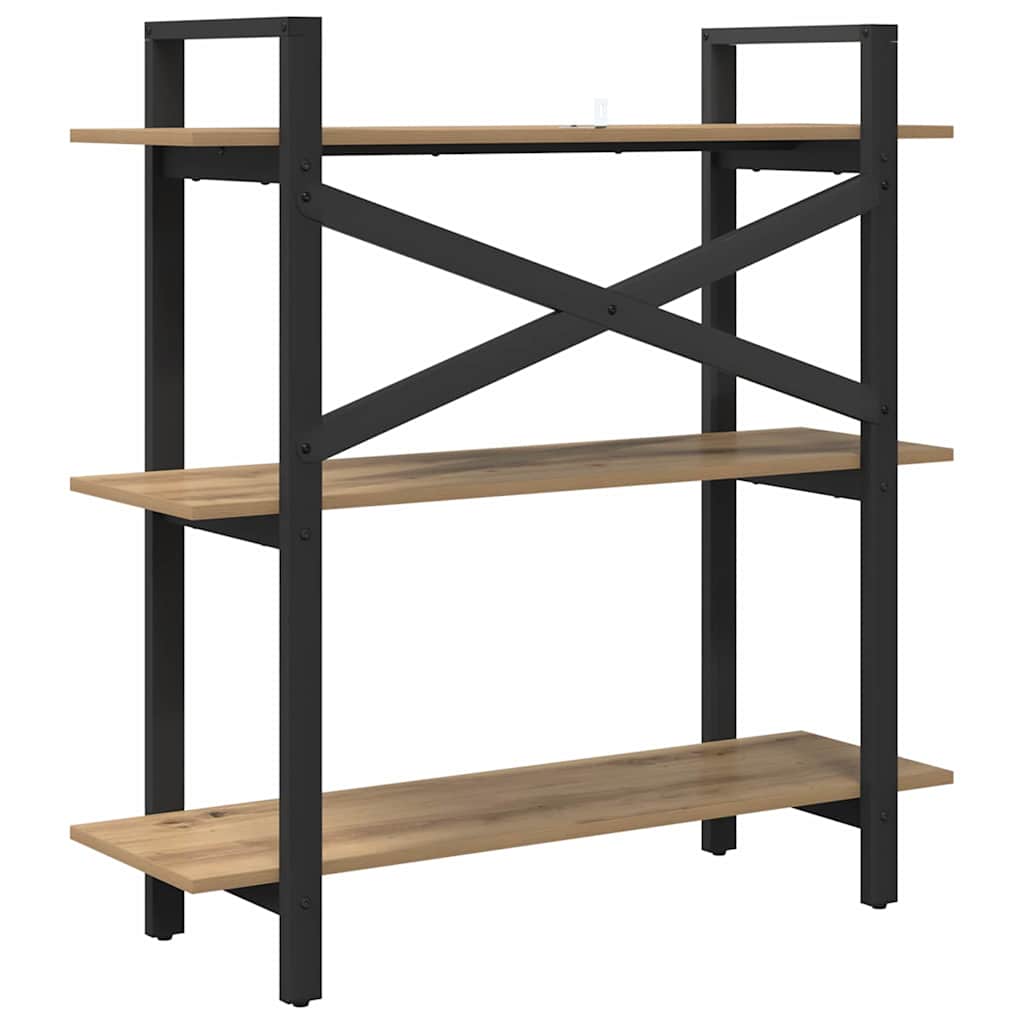 vidaXL Bücherregal Artisan-Eiche 100 x 33,5 x 102 cm Holzwerkstoff