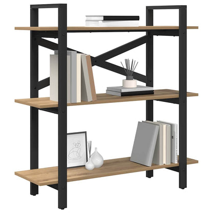vidaXL Bücherregal Artisan-Eiche 100 x 33,5 x 102 cm Holzwerkstoff