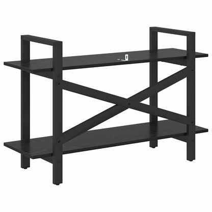 vidaXL Bücherregal Schwarz Eichen-Optik 100 x 33,5 x 64 cm