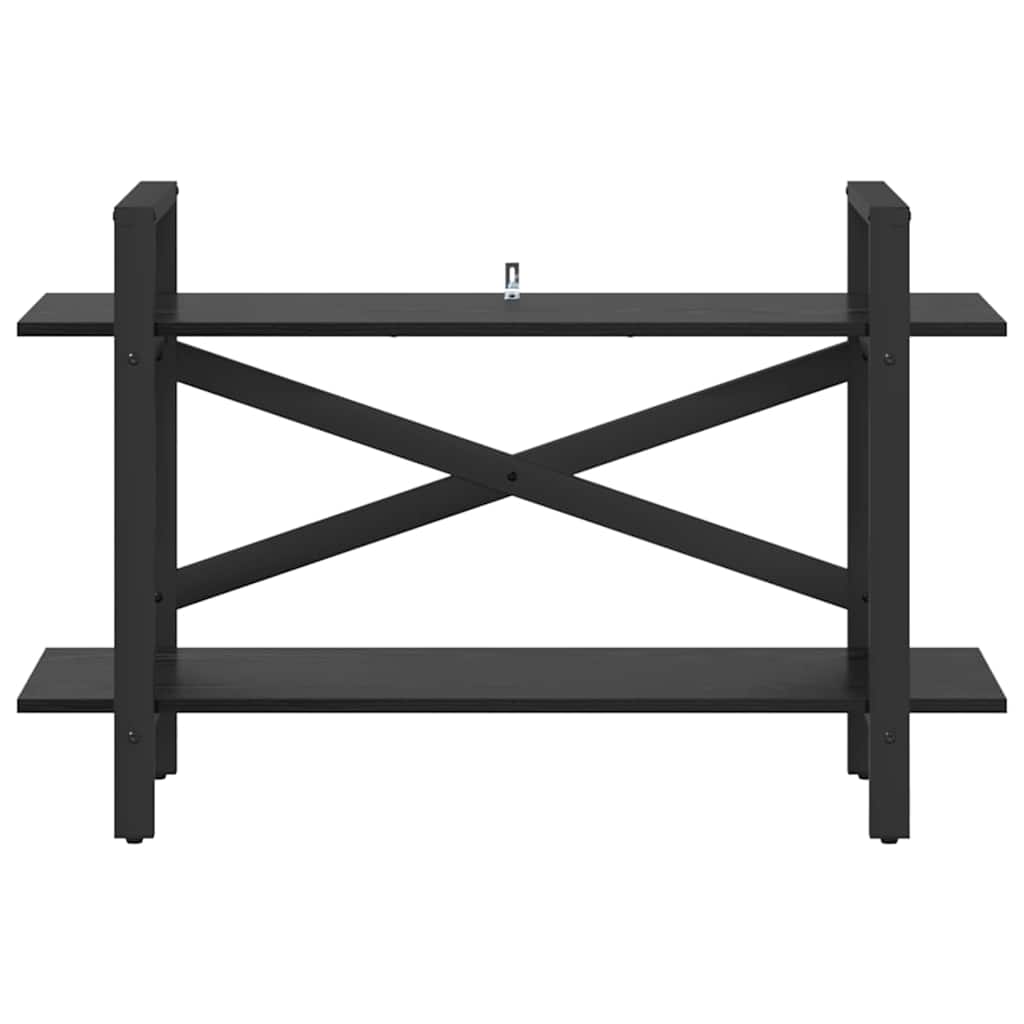 vidaXL Bücherregal Schwarz Eichen-Optik 100 x 33,5 x 64 cm
