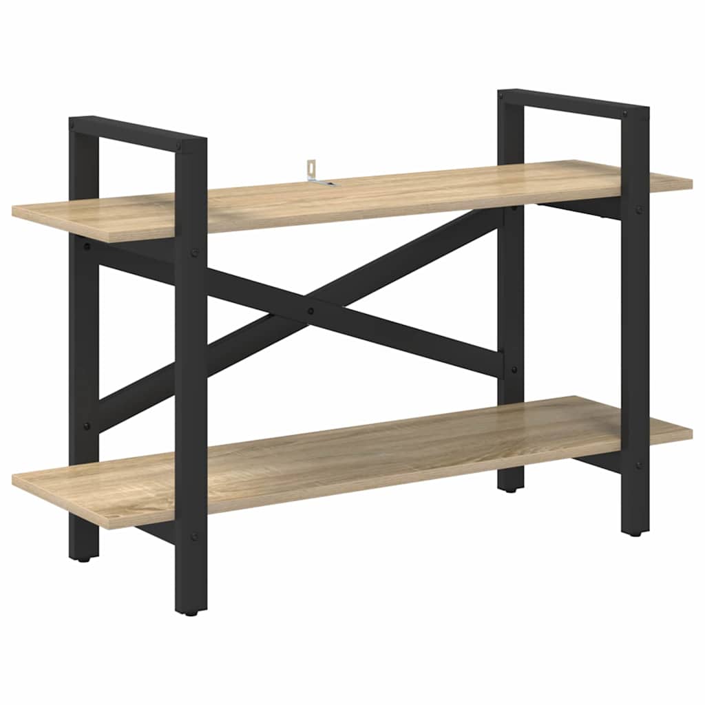 vidaXL Bücherregal Sonoma-Eiche 100 x 33,5 x 64 cm Holzwerkstoff