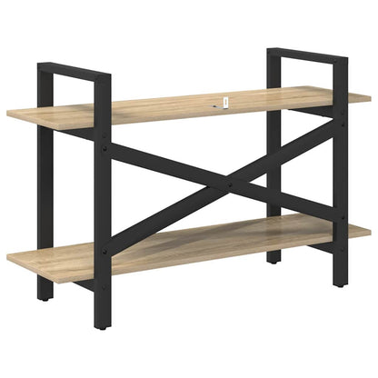 vidaXL Bücherregal Sonoma-Eiche 100 x 33,5 x 64 cm Holzwerkstoff