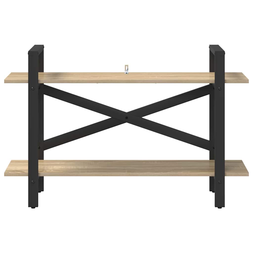 vidaXL Bücherregal Sonoma-Eiche 100 x 33,5 x 64 cm Holzwerkstoff