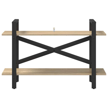 vidaXL Bücherregal Sonoma-Eiche 100 x 33,5 x 64 cm Holzwerkstoff