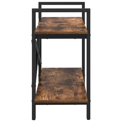 Bücherregal Geräucherte Eiche 100 x 33,5 x 64 cm Holzwerkstoff