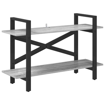 vidaXL Bücherregal Graues Sonoma 100 x 33,5 x 64 cm Holzwerkstoff