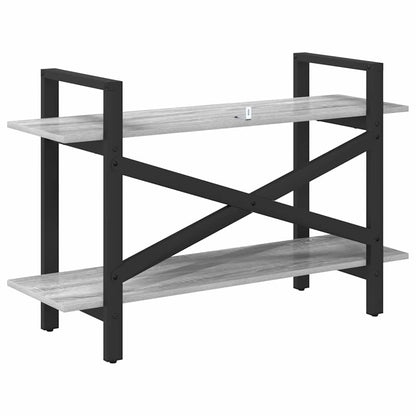 vidaXL Bücherregal Graues Sonoma 100 x 33,5 x 64 cm Holzwerkstoff