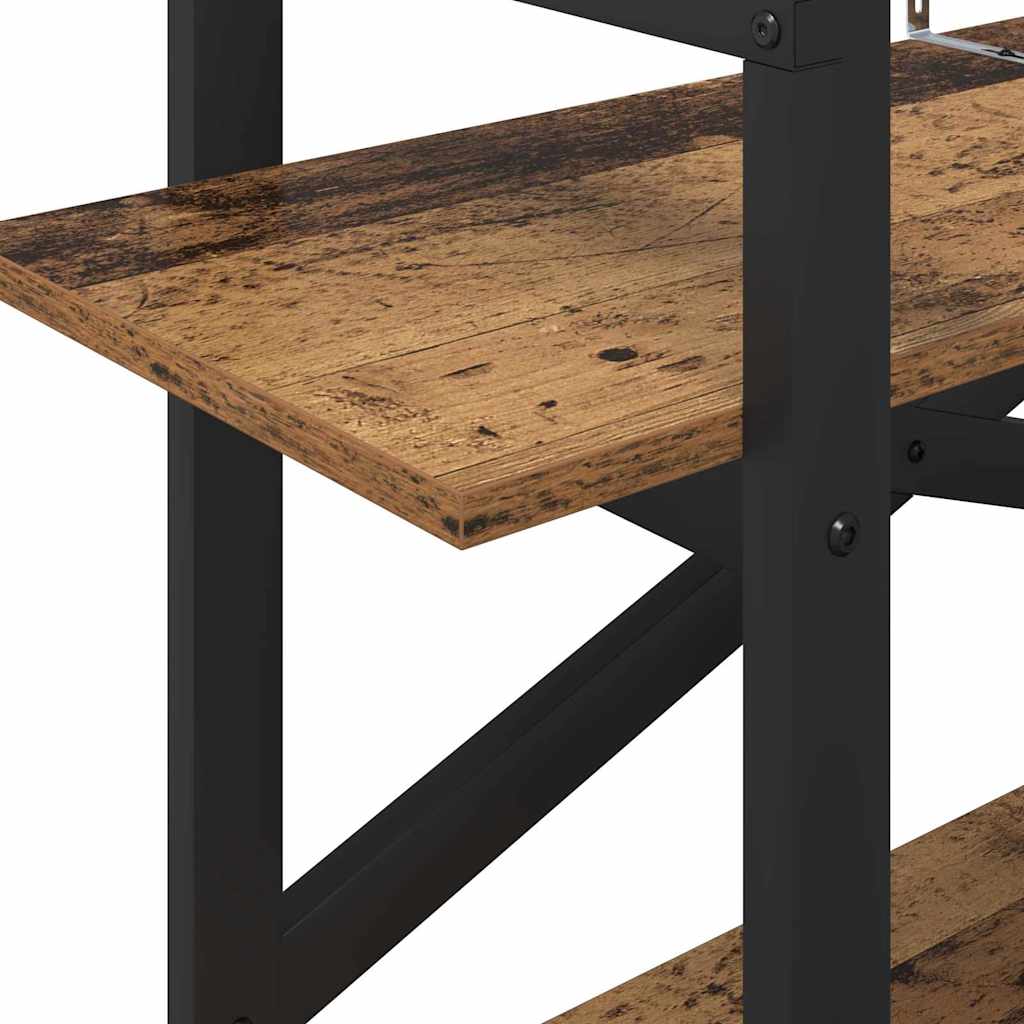 vidaXL Bücherregal Altholz 100 x 33,5 x 64 cm Holzwerkstoff