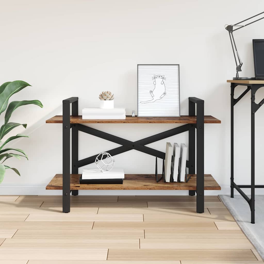 vidaXL Bücherregal Altholz 100 x 33,5 x 64 cm Holzwerkstoff