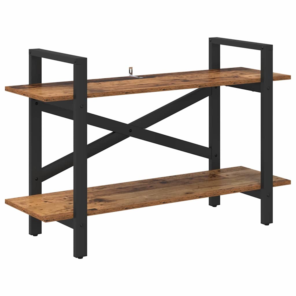 vidaXL Bücherregal Altholz 100 x 33,5 x 64 cm Holzwerkstoff