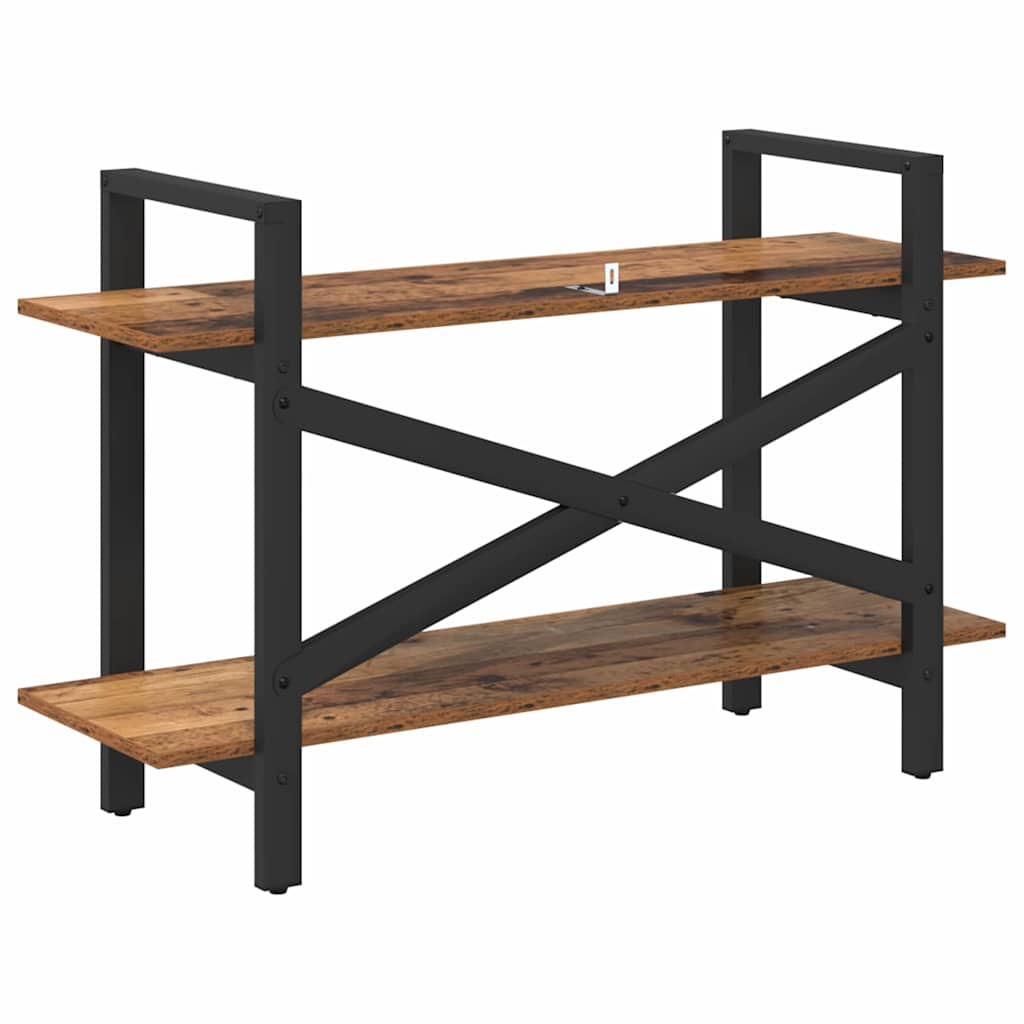 vidaXL Bücherregal Altholz 100 x 33,5 x 64 cm Holzwerkstoff