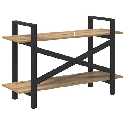 vidaXL Bücherregal Artisan-Eiche 100 x 33,5 x 64 cm Holzwerkstoff