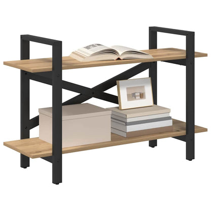 vidaXL Bücherregal Artisan-Eiche 100 x 33,5 x 64 cm Holzwerkstoff