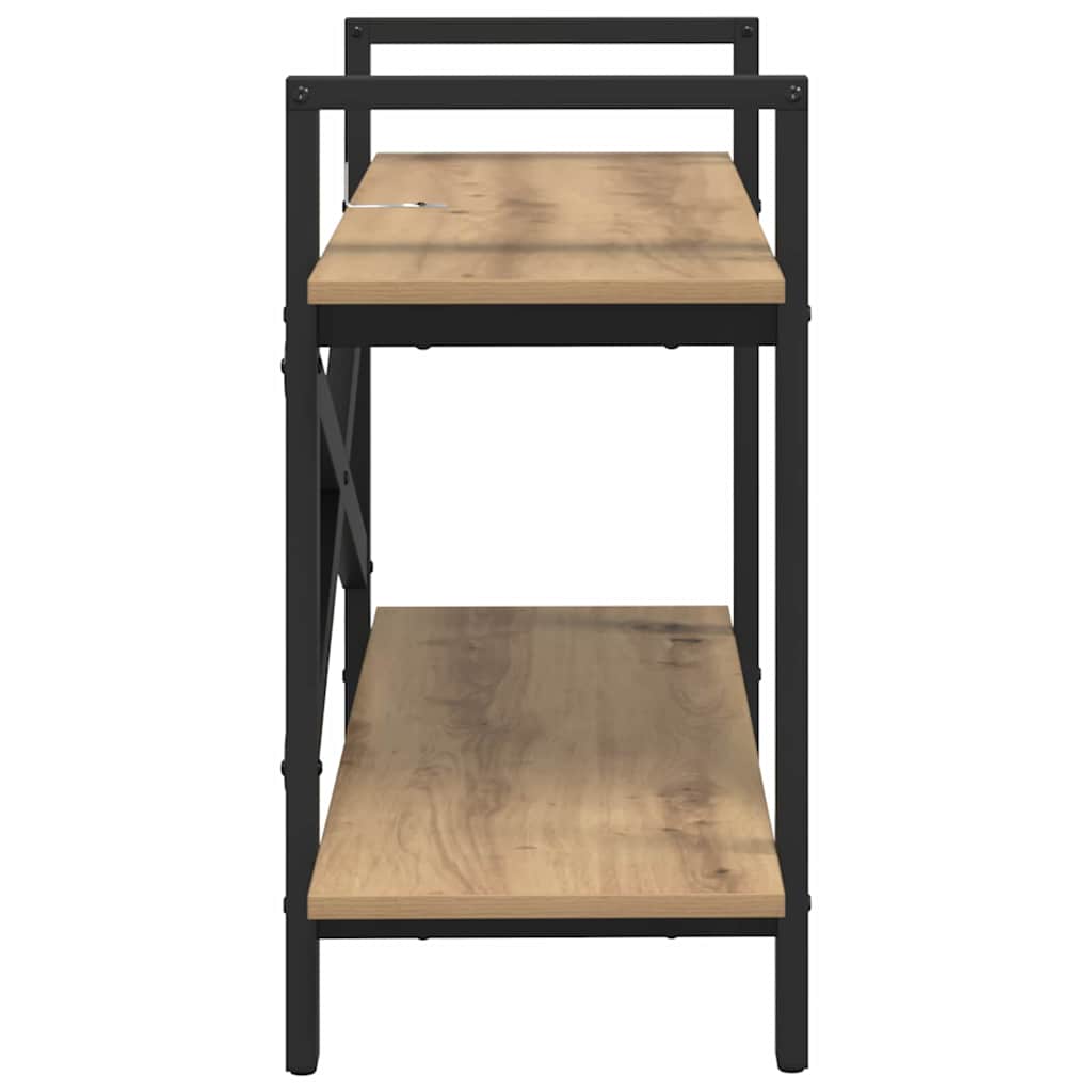 vidaXL Bücherregal Artisan-Eiche 100 x 33,5 x 64 cm Holzwerkstoff