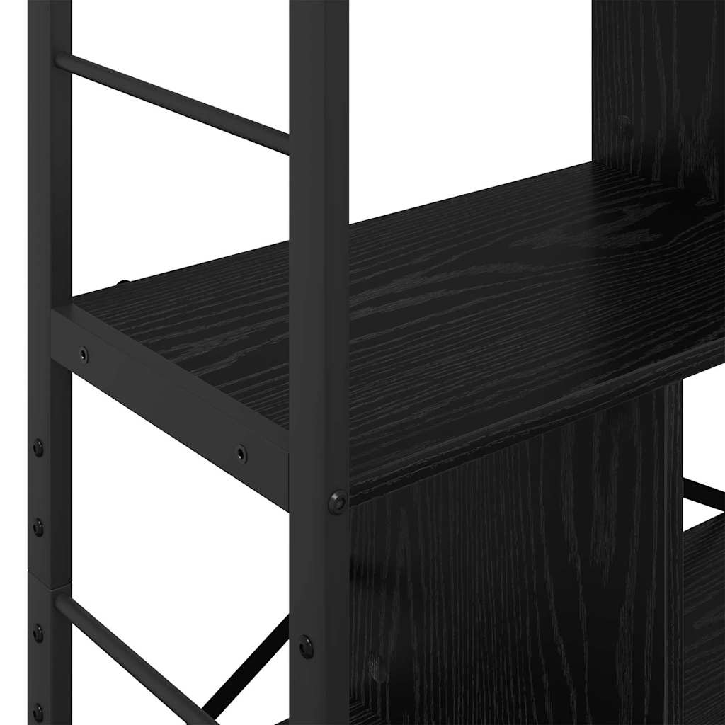 vidaXL Bücherregal Schwarz Eichen-Optik 75 x 30 x 156 cm Holzwerkstoff