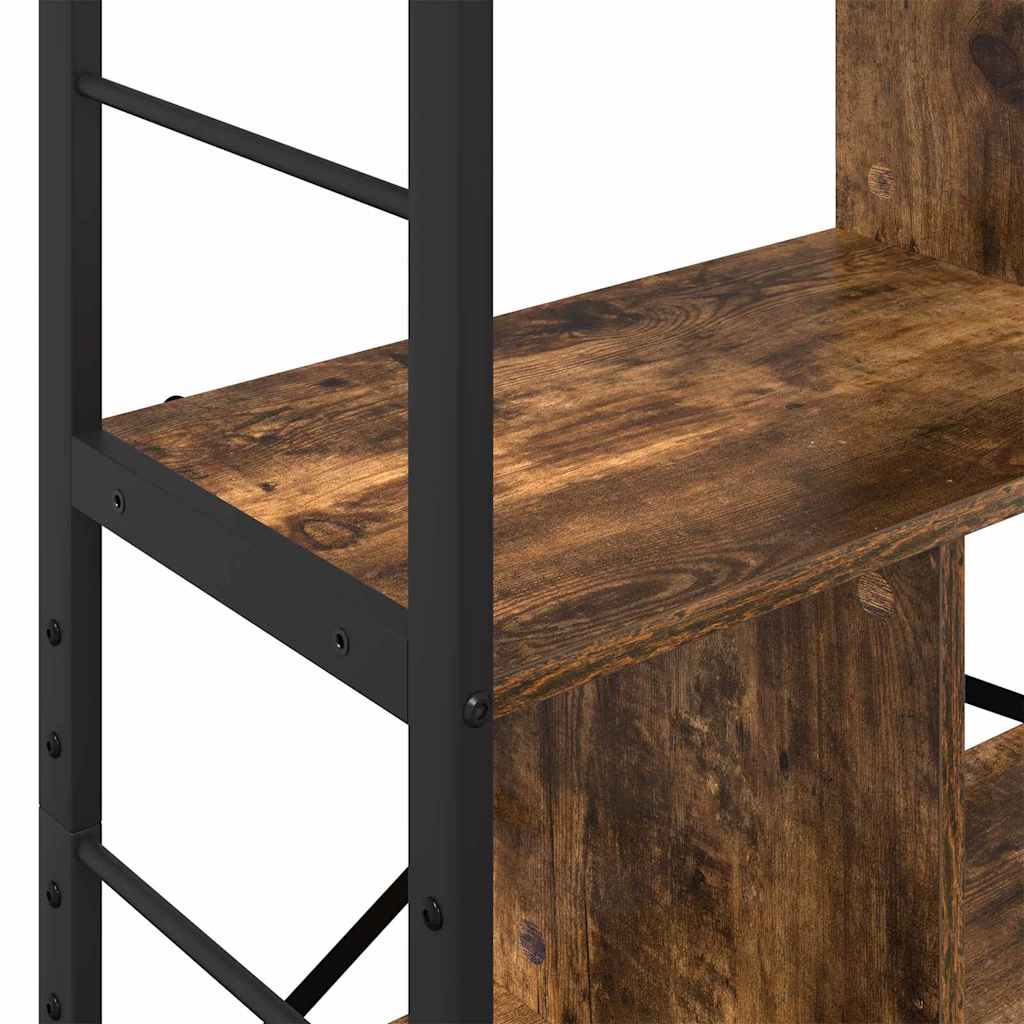 vidaXL Bücherregal Geräucherte Eiche 75 x 30 x 156 cm Holzwerkstoff