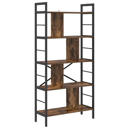 vidaXL Bücherregal Geräucherte Eiche 75 x 30 x 156 cm Holzwerkstoff