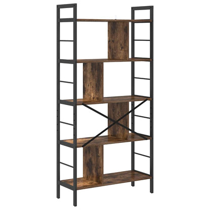 vidaXL Bücherregal Geräucherte Eiche 75 x 30 x 156 cm Holzwerkstoff