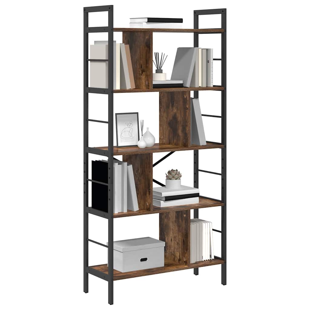 vidaXL Bücherregal Geräucherte Eiche 75 x 30 x 156 cm Holzwerkstoff
