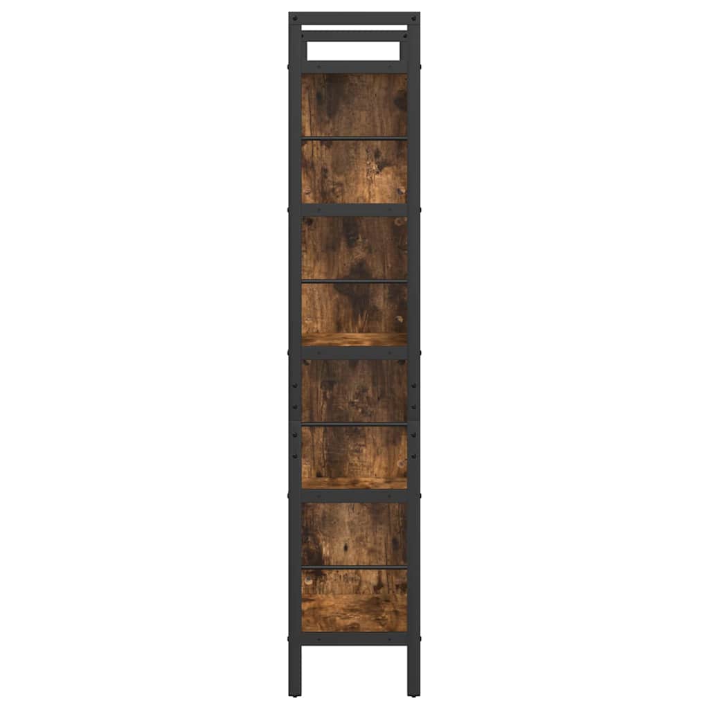 vidaXL Bücherregal Geräucherte Eiche 75 x 30 x 156 cm Holzwerkstoff