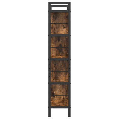 vidaXL Bücherregal Geräucherte Eiche 75 x 30 x 156 cm Holzwerkstoff