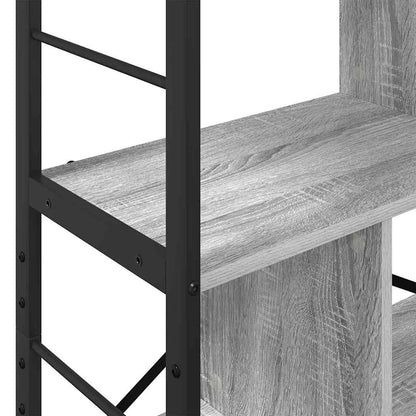 vidaXL Bücherregal Graues Sonoma 75 x 30 x 156 cm Holzwerkstoff