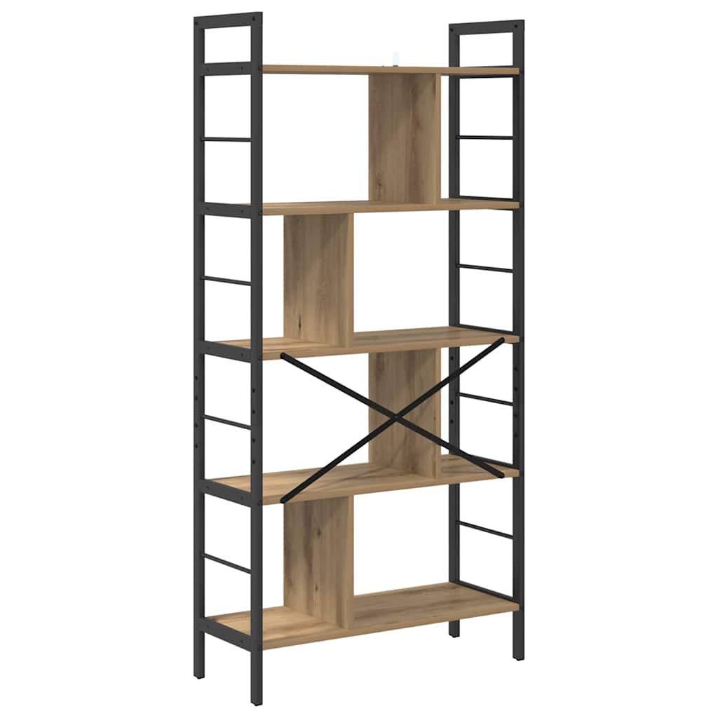 vidaXL Bücherregal Artisan-Eiche 75 x 30 x 156 cm Holzwerkstoff